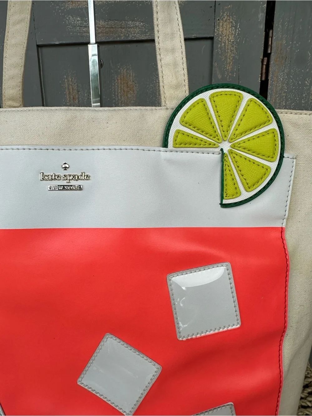 Kate Spade Breath Of Fresh Air Cocktail Trompe L'Oeil Tote
